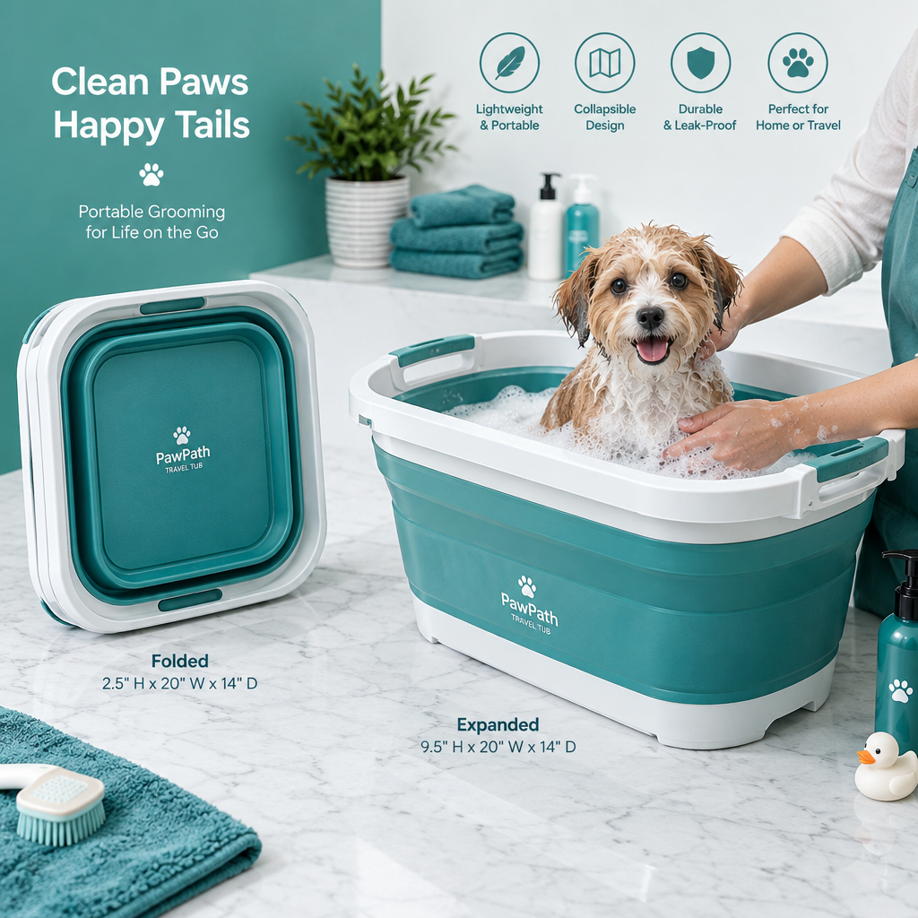 Collapsible Travel Grooming Tub