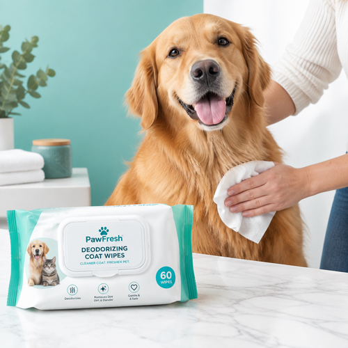 Deodorizing Coat Wipes 60-Pack