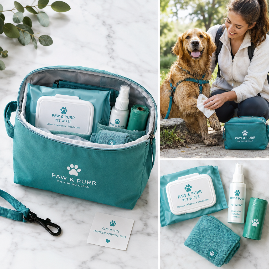 On-the-Go Pet Cleaning Pouch