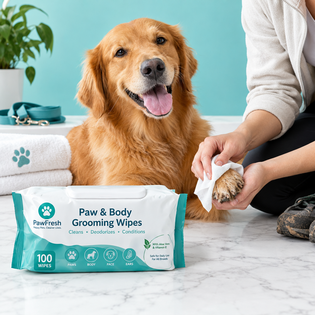 Paw & Body Grooming Wipes 100-Pack
