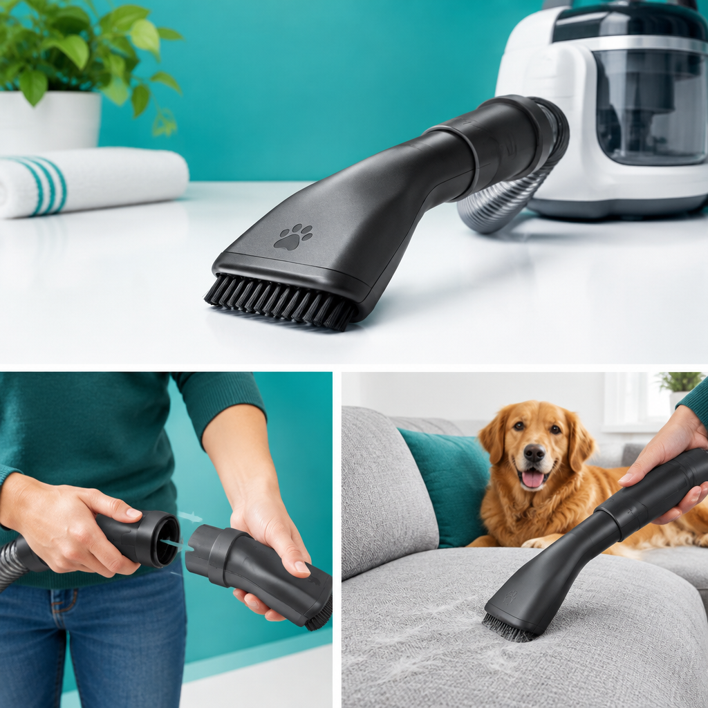 Pet Hair Vacuum Nozzle Attachment