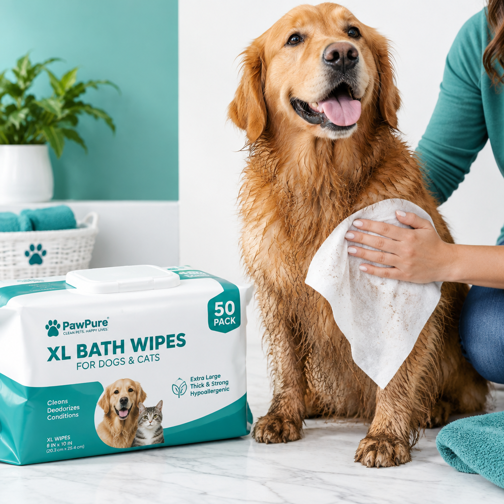 XL Bath Wipes 50-Pack